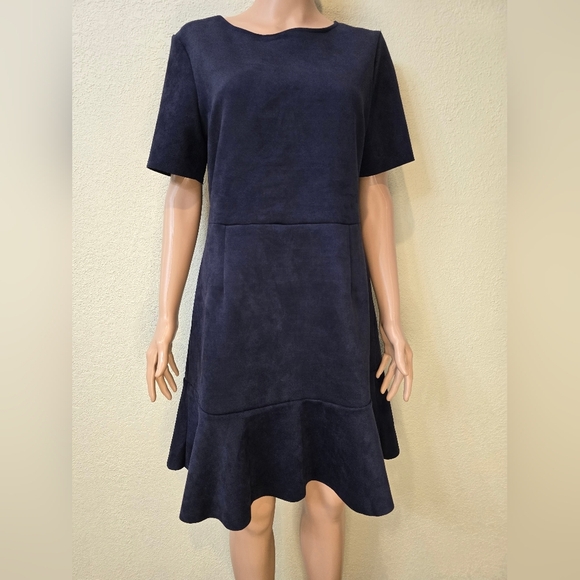 DownEast Dresses & Skirts - downeast dress Faux Suede Navy Size Xl